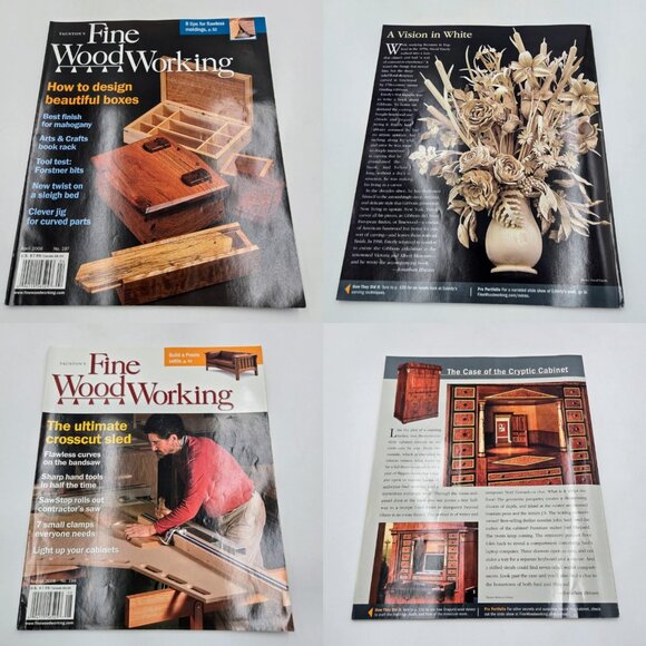 Tauton’s Fine Woodworking Magazine Lot February April June August October Decemb - Picture 14 of 14